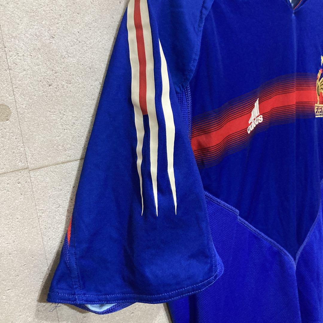 adidas 04-05 フランス代表 サッカー ユニフォーム ブルー 【XL】