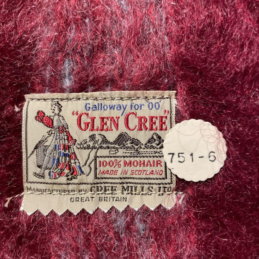 スコットランド製GLEN CREE100%モヘアマフラー751-6新品未開封