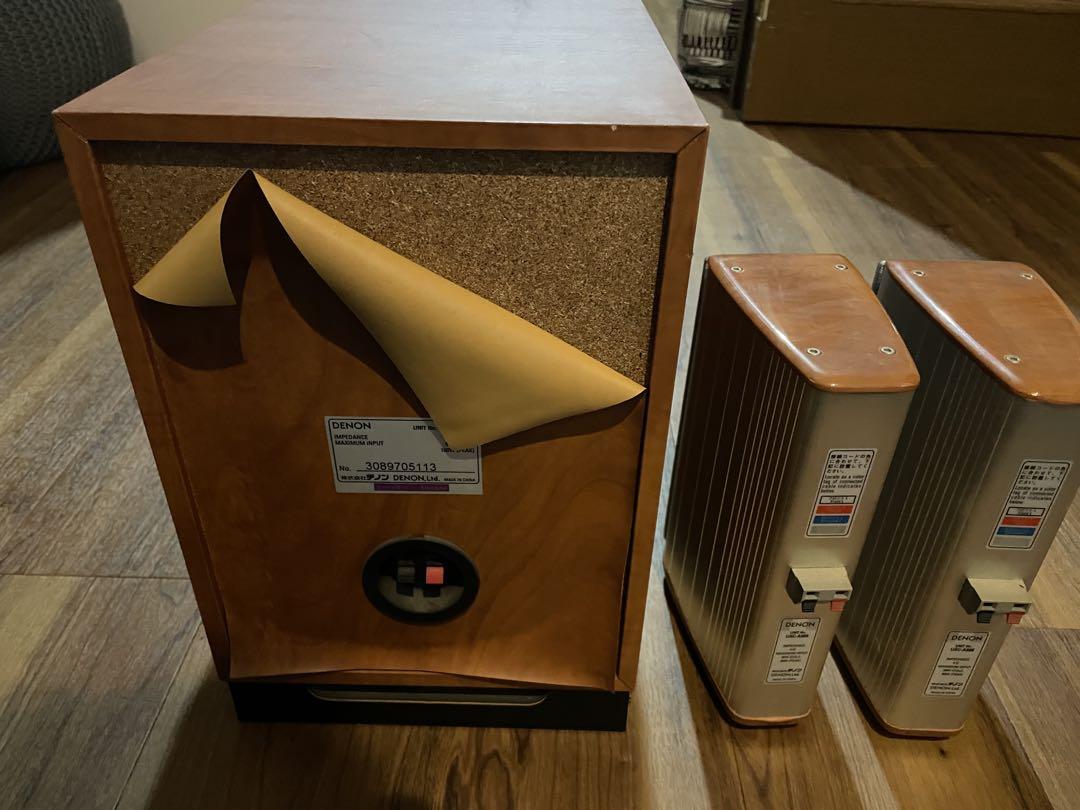 DENON スピーカーセット 3個 木製キャビネット DENON スピーカーセット 3個 木製キャビネット - メルカリ