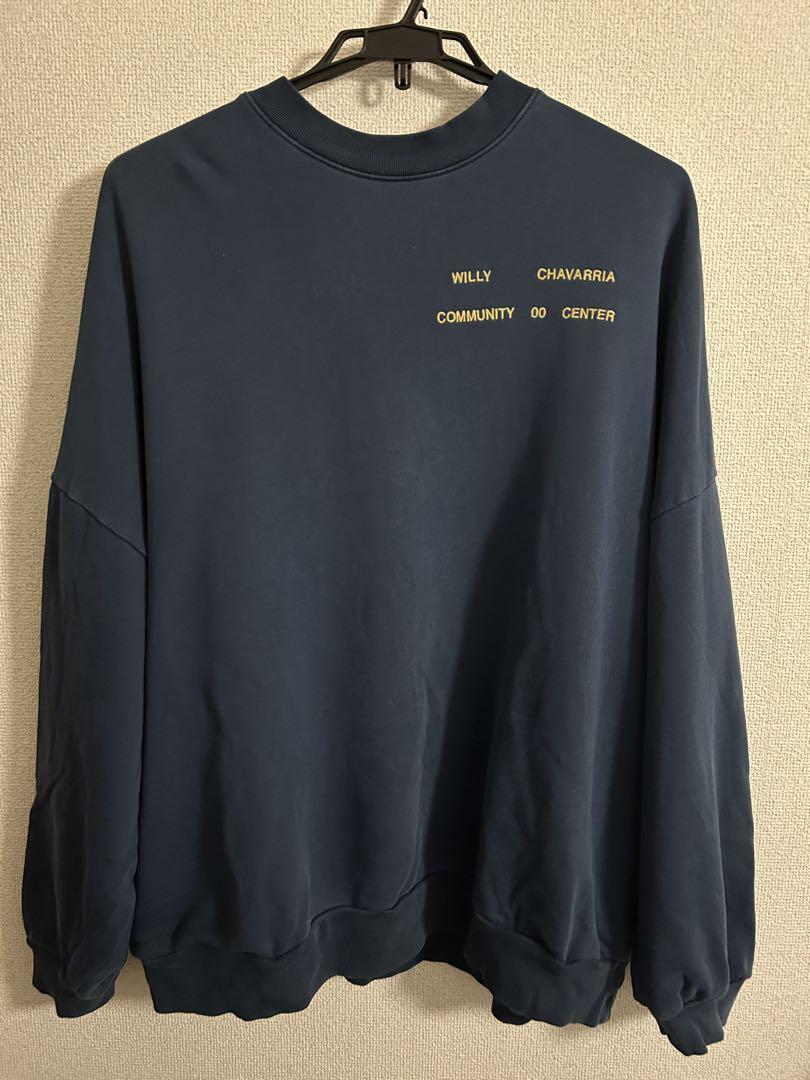 トップス WILLY CHAVARRIA HOOLIGAN CREW NAVY