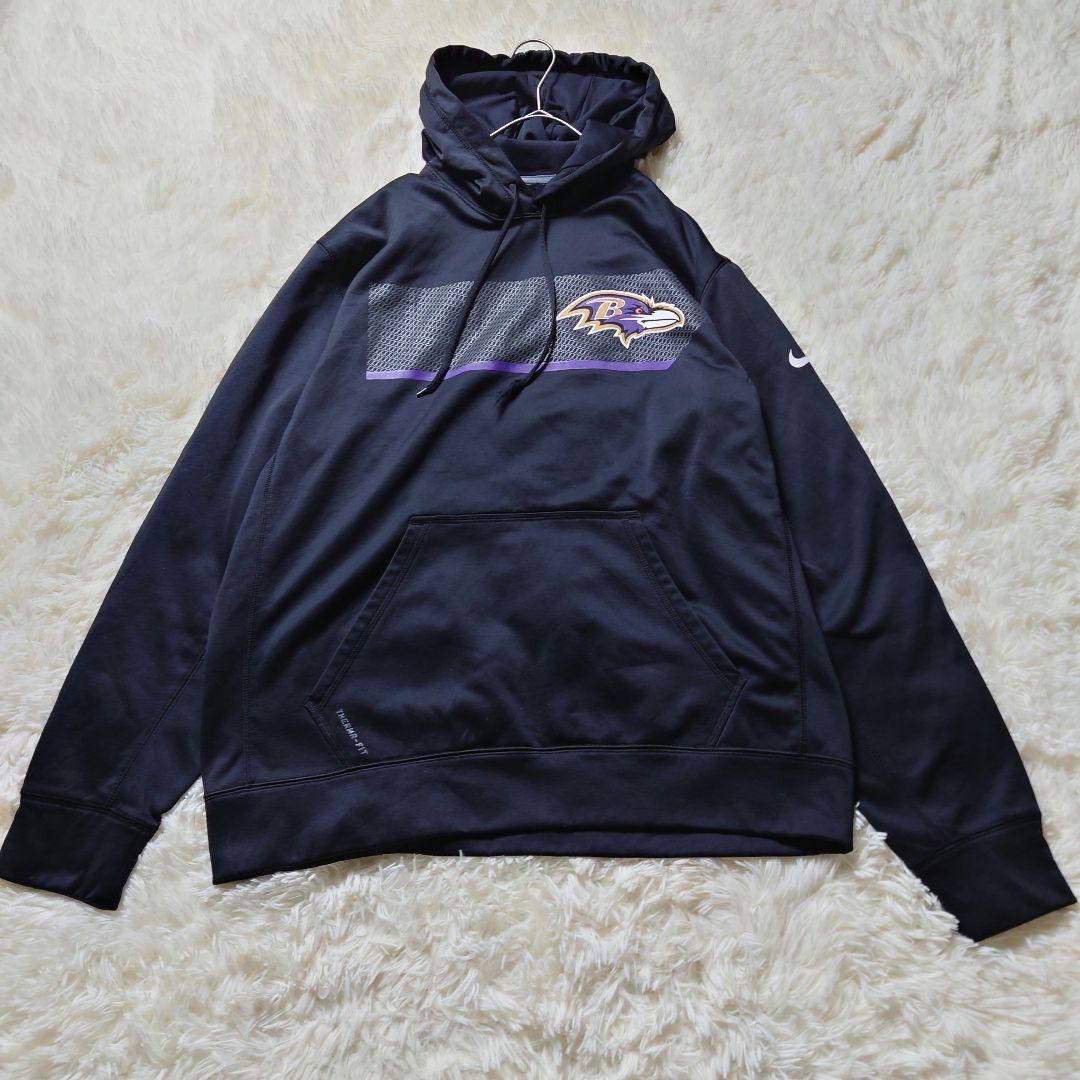 オンラインストア限定 ナイキ NIKE NHL レイブンス 黒 L パーカー