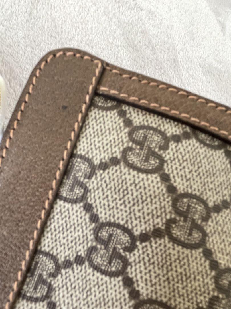 GUCCI シェリーライン クラッチバッグ GG ベージュ レザー ヴィンテージ