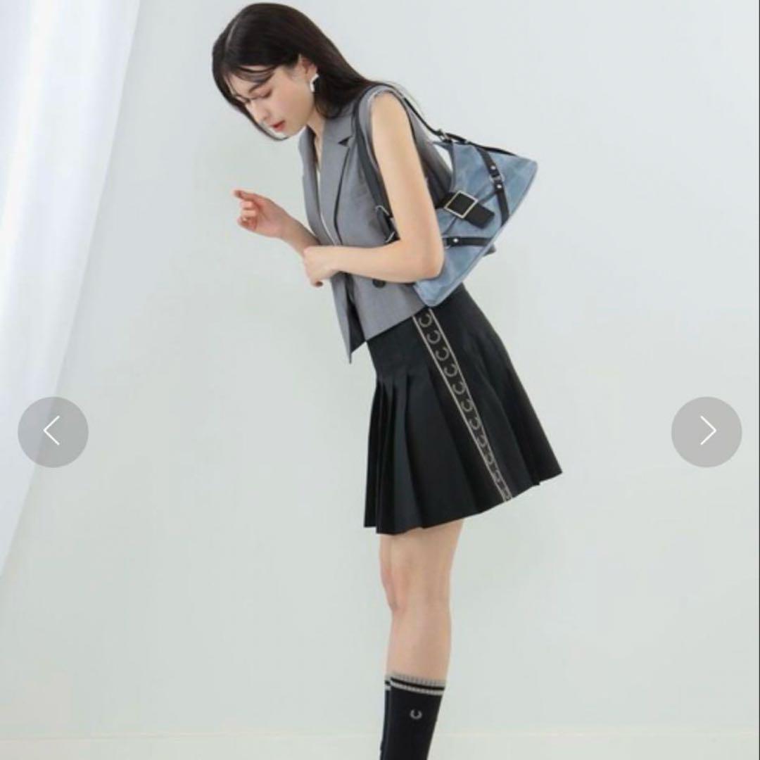 FRED PERRY x Ray BEAMS 別注 Skirt ブラック