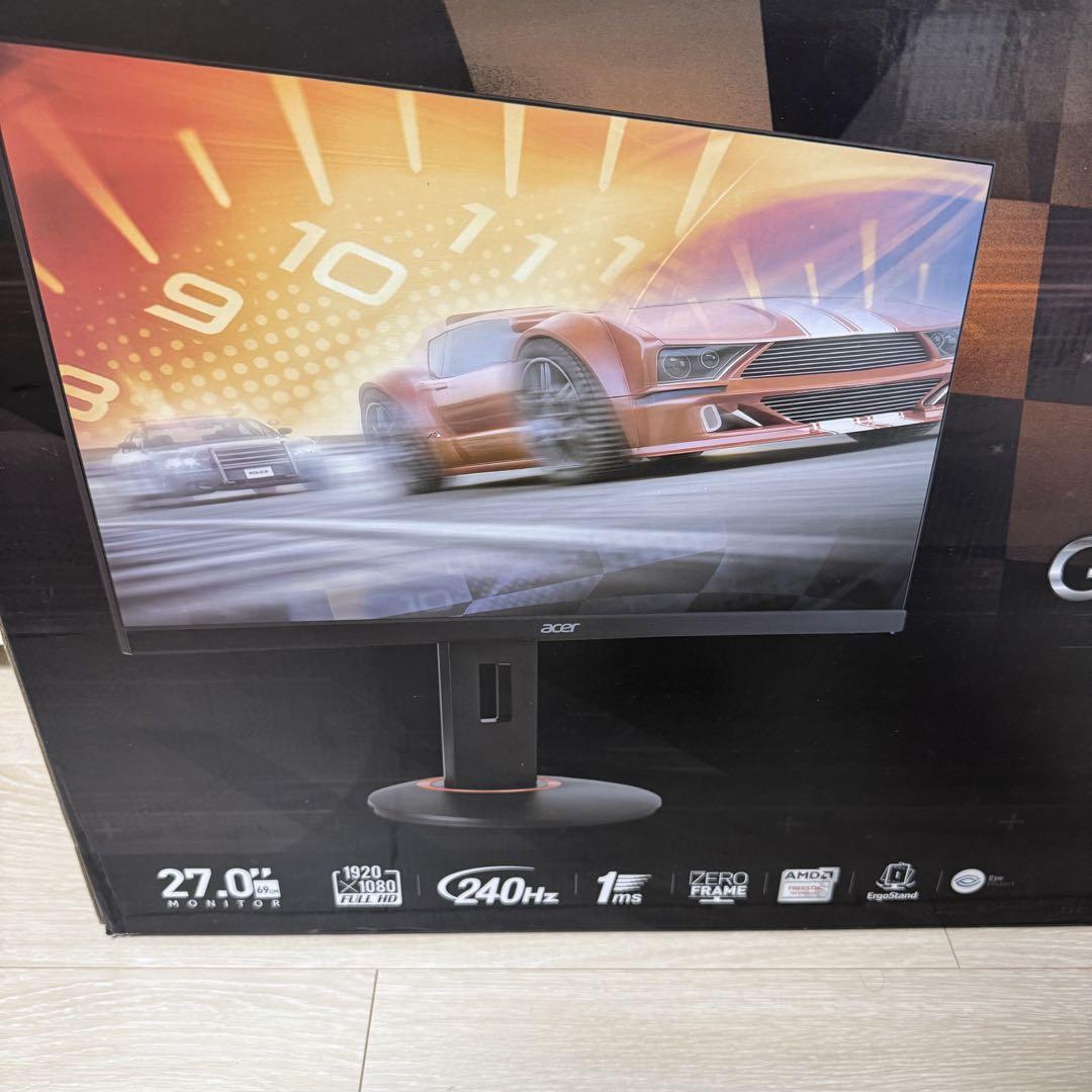 美品 Acer ゲーミングモニター XF270H Abmidprzx 240hz