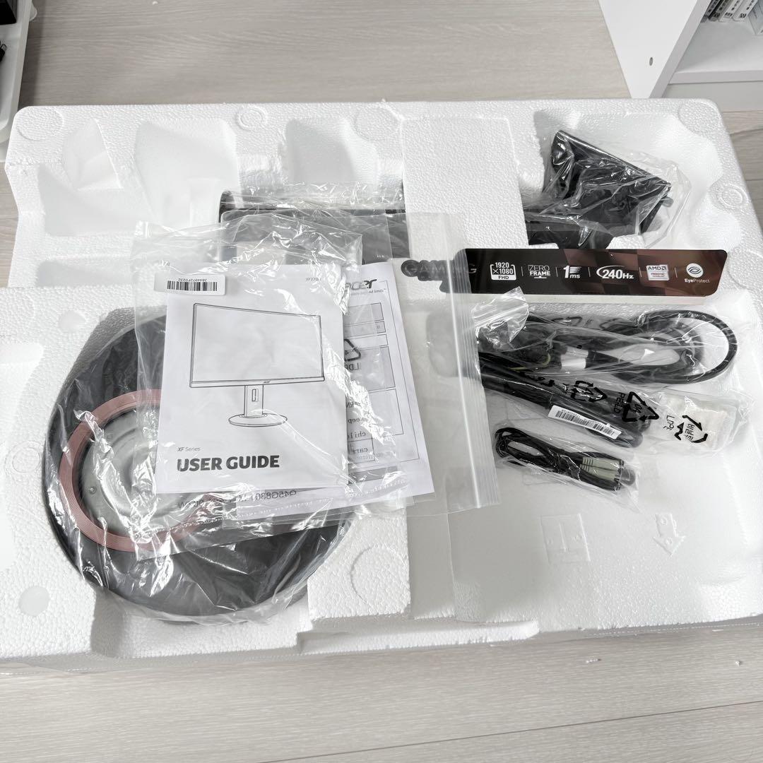 美品 Acer ゲーミングモニター XF270H Abmidprzx 240hz