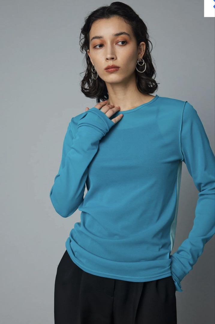 ヘリンドットサイ Mesh inner color tops
