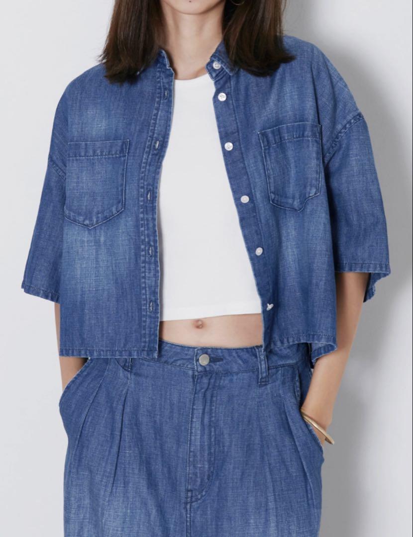 新品Healthydenim BreezyRosehip ハーフスリーブシャツ 新品Healthydenim BreezyRosehip ハーフスリーブシャツ