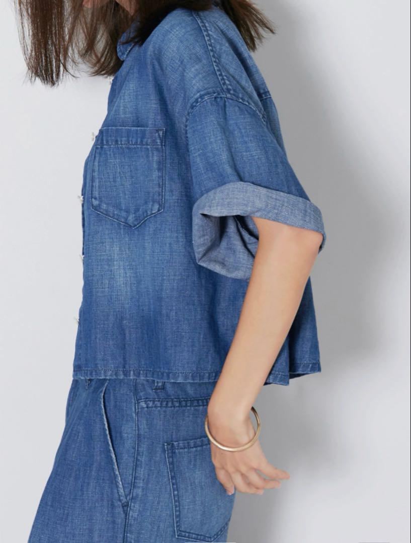 新品Healthydenim BreezyRosehip ハーフスリーブシャツ 新品Healthydenim BreezyRosehip ハーフスリーブシャツ