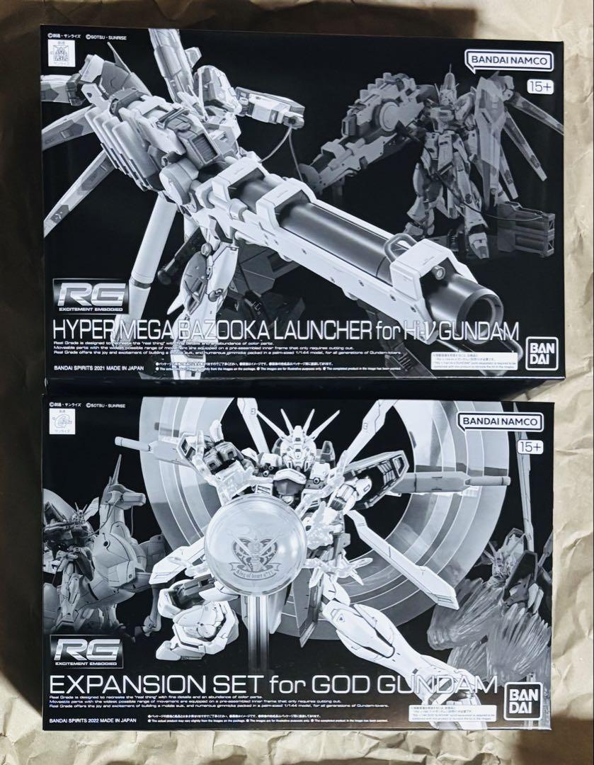 RG Hi-νガンダム用ハイパーメガバズーカランチャー＋ゴッドガンダム拡張セット