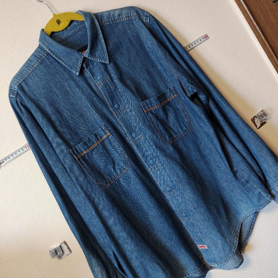 USA x-large デニム長袖シャツ