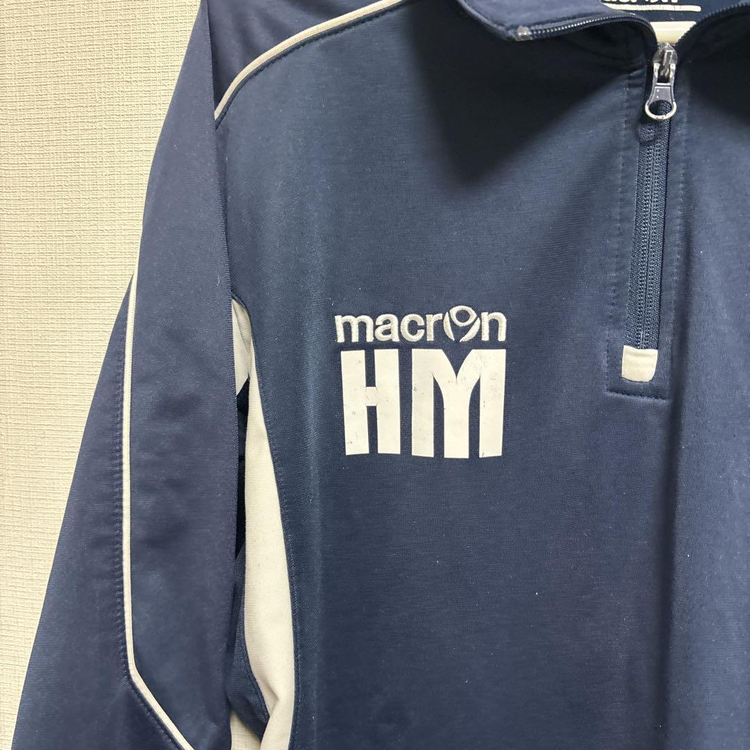 macron ネイビー ジャージセット 半袖ウエア　ソックス付き　Mサイズ