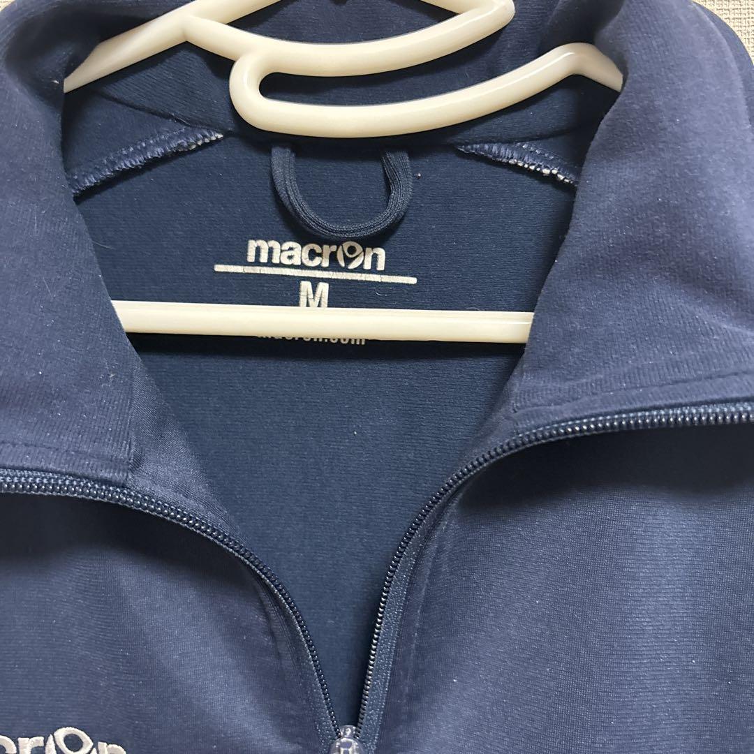 macron ネイビー ジャージセット 半袖ウエア　ソックス付き　Mサイズ