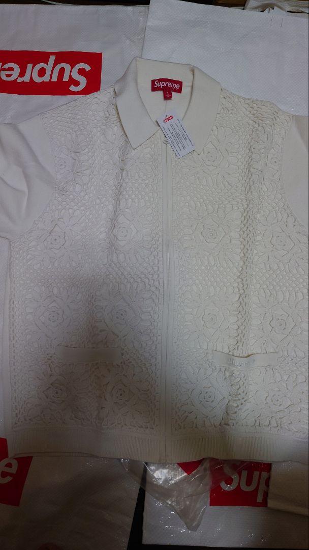 トップス Supreme Crochet Zip Up Cardigan \"White\"