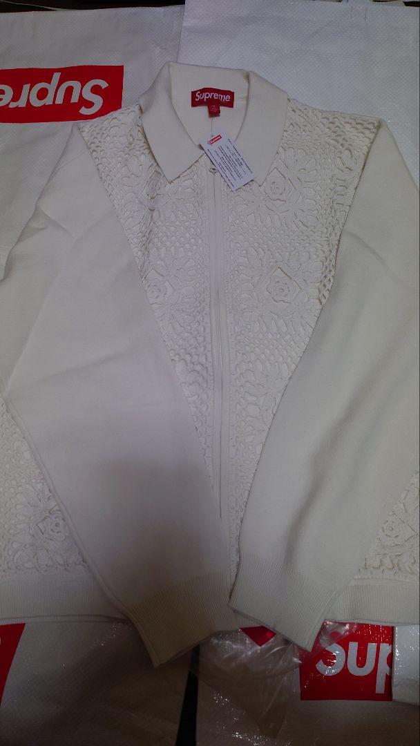 トップス Supreme Crochet Zip Up Cardigan \"White\"
