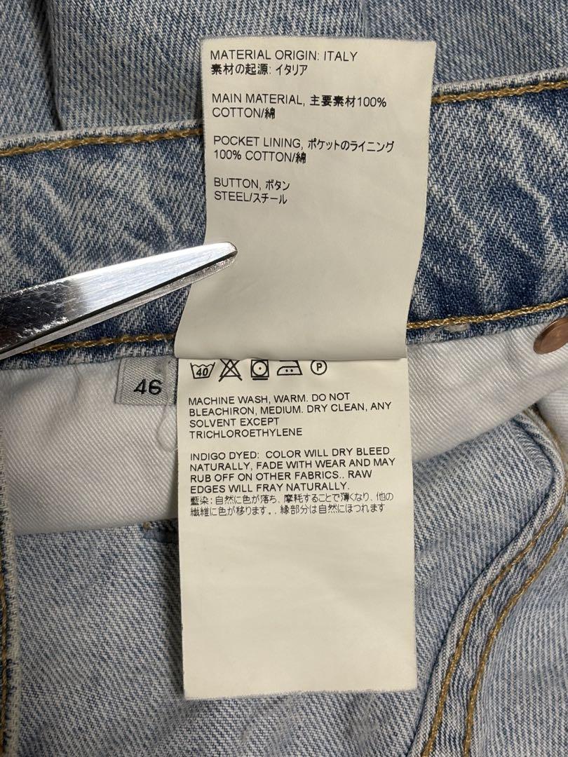 46 OUR LEGACY RIDER WASH DENIM CAPRI CUT