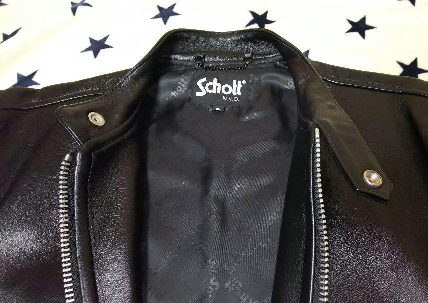 【未使用品】SchottショットシングルレザージャケットXL