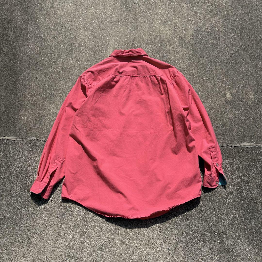 Patagonia 1990 マカオ製 コットン オーバーサイズシャツ XL
