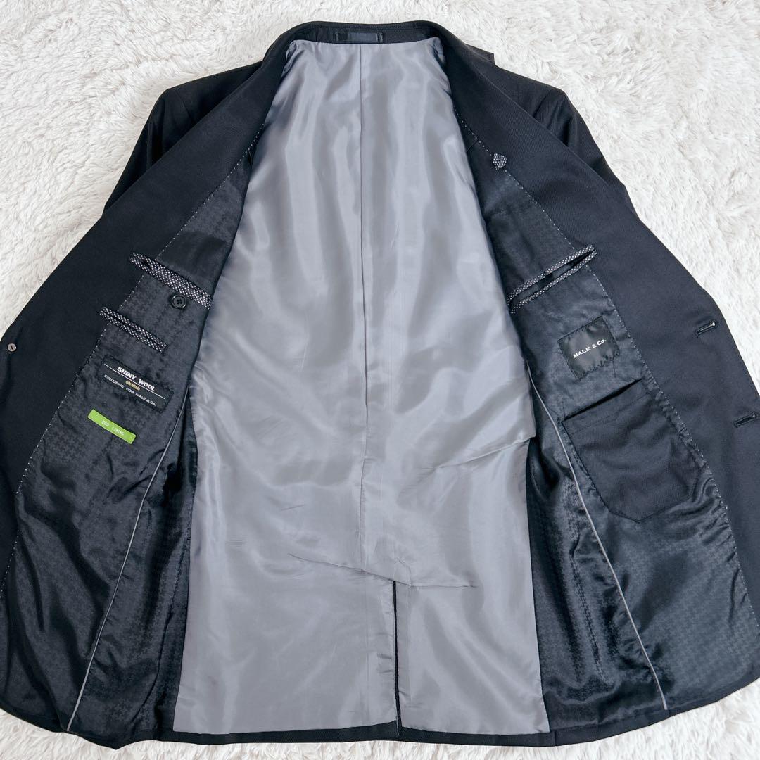 専用 MALE&Co. スーツ 3ピース 2パンツ 4点 セットアップ 黒 Y5