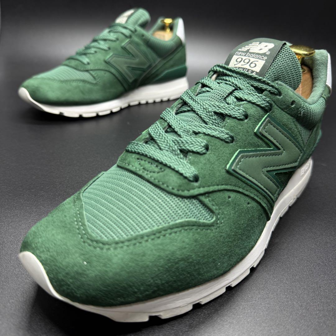 New Balance M996LRC レザースニーカー USA製 スエード 緑