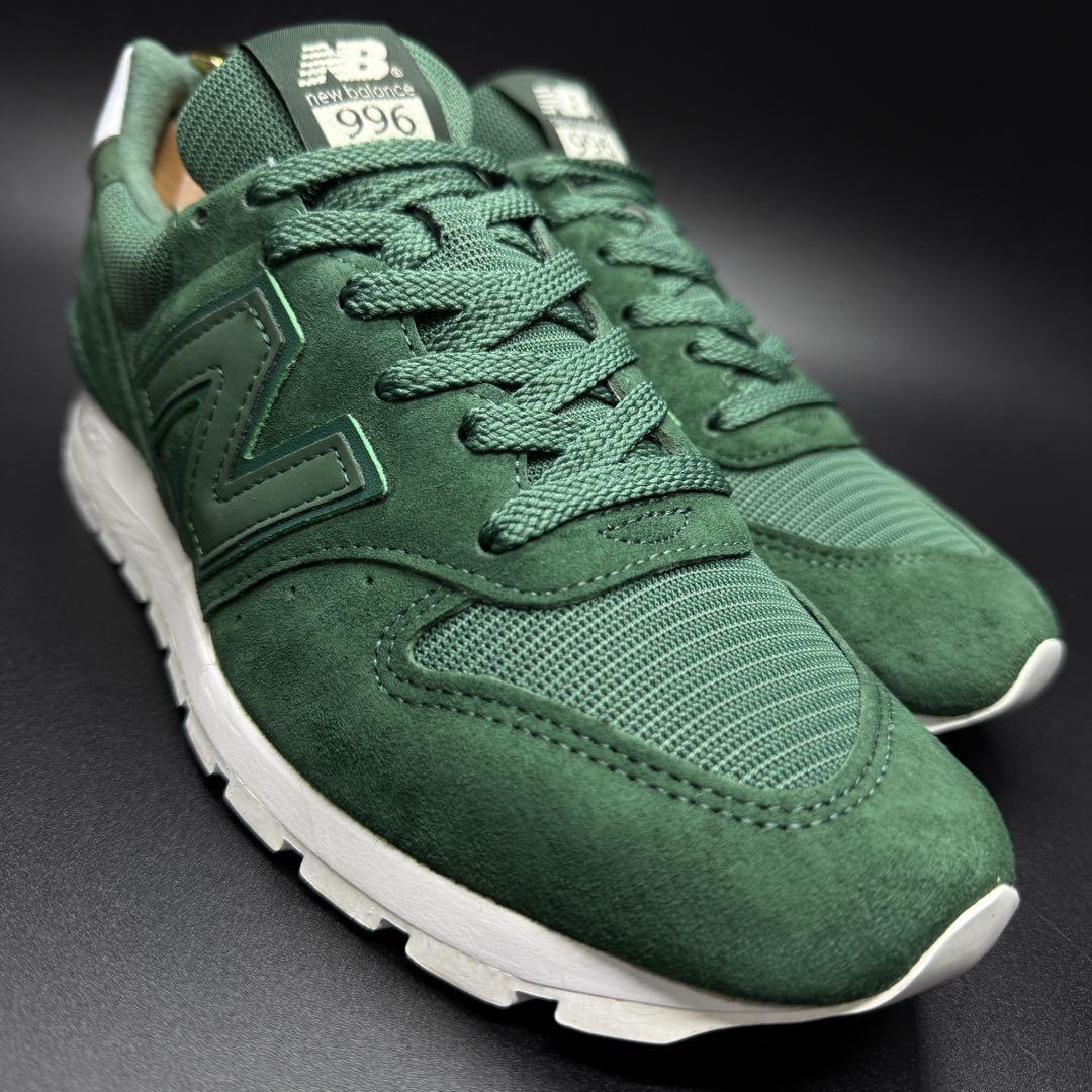 New Balance M996LRC レザースニーカー USA製 スエード 緑
