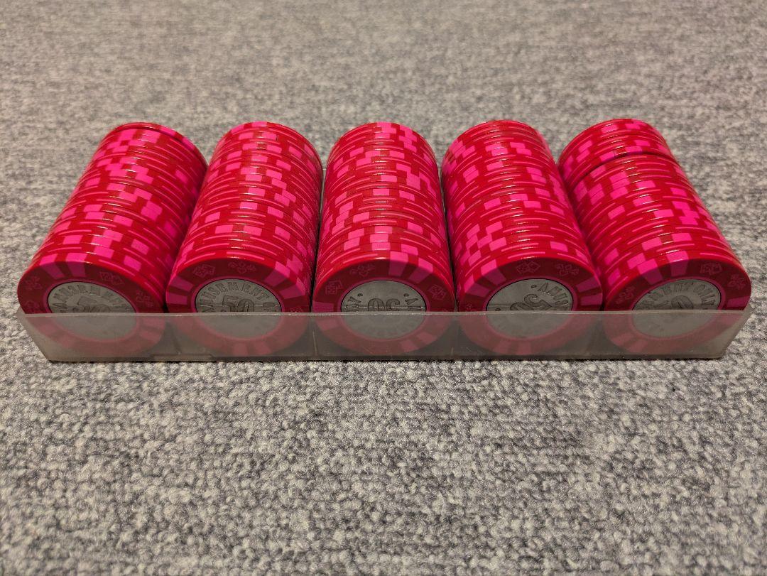 カジノチップ$50表記 100枚 ポーカー ブラックジャック カジノ