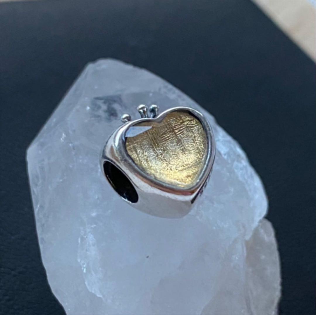 グランドホールセール ギベオン隕石♡ハートモチーフのブレスレット用パーツ アクセサリー