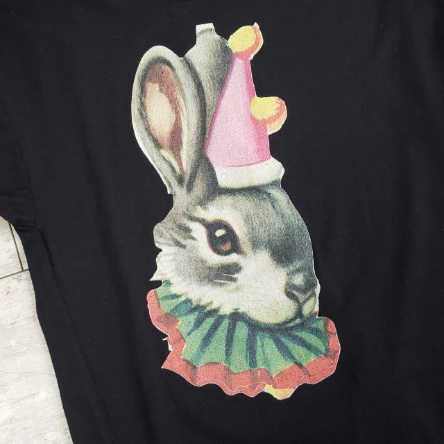 ヴィヴィアン レッドレーベル ☆ ラビット コットン混 長袖 ロング丈 Tシャツ