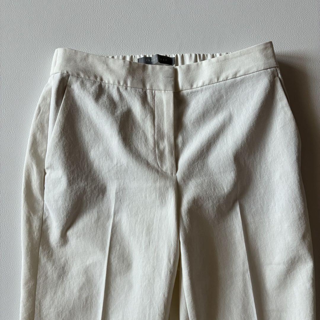 極美品✨セオリーリュクス テーパードパンツ リネン混 センター