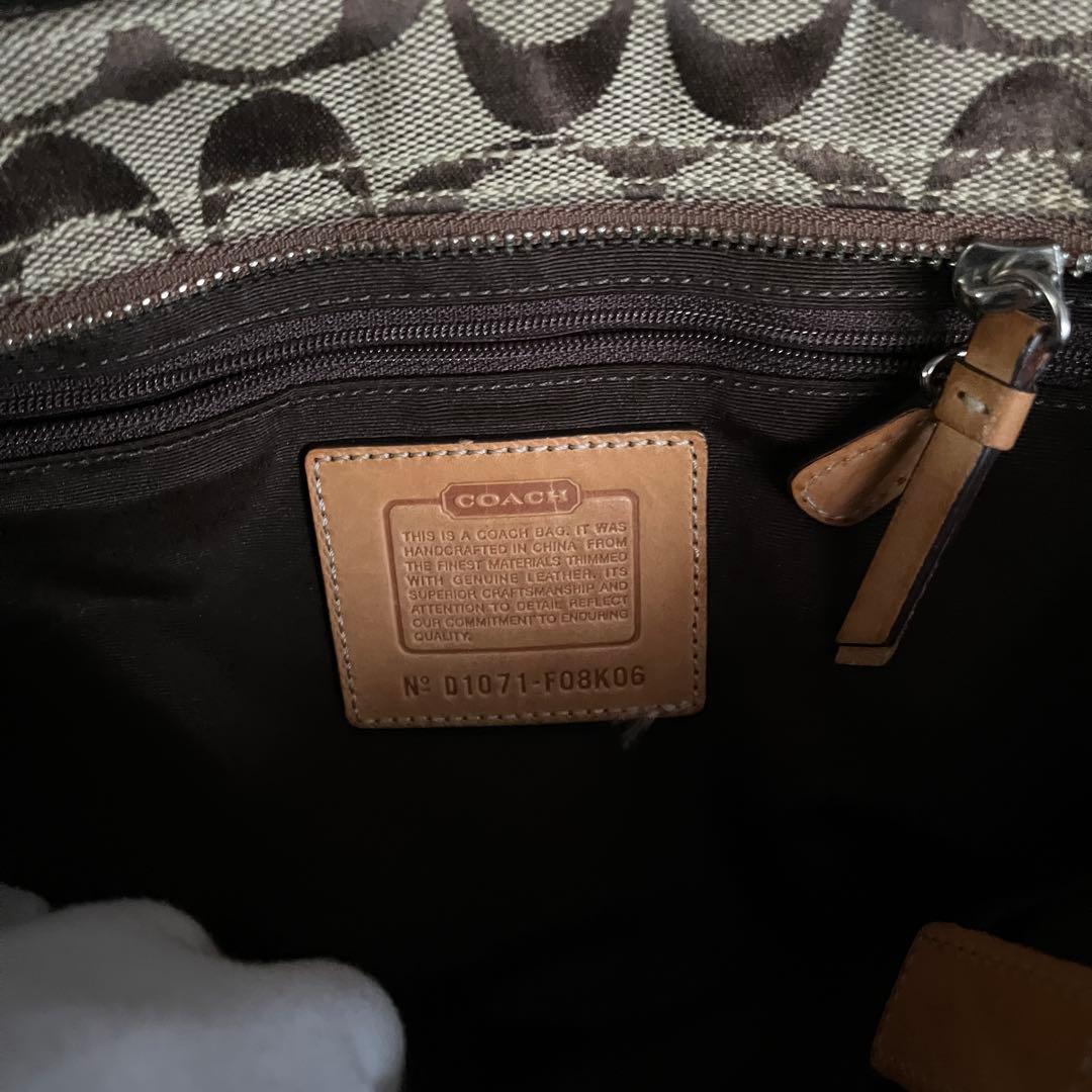 ✨美品級✨ COACH コーチ シグネチャー タッセル付き ハンドバッグ