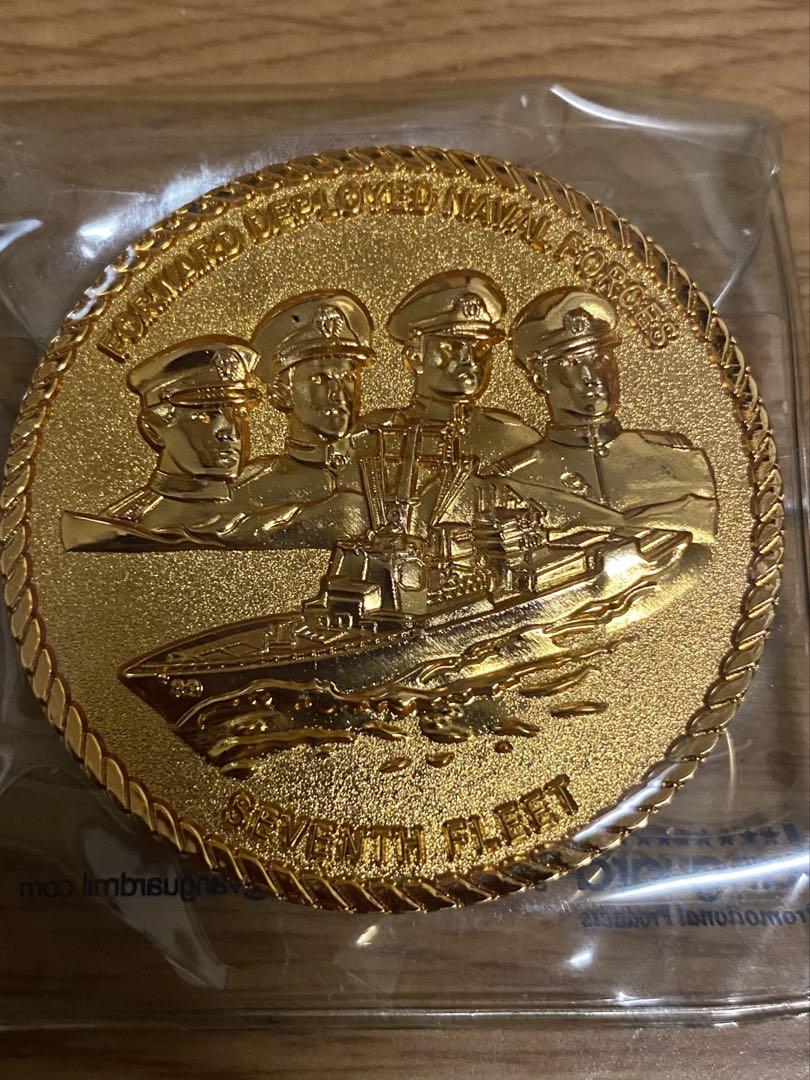 USS Mustin DDG 89 金メッキ チャレンジコイン