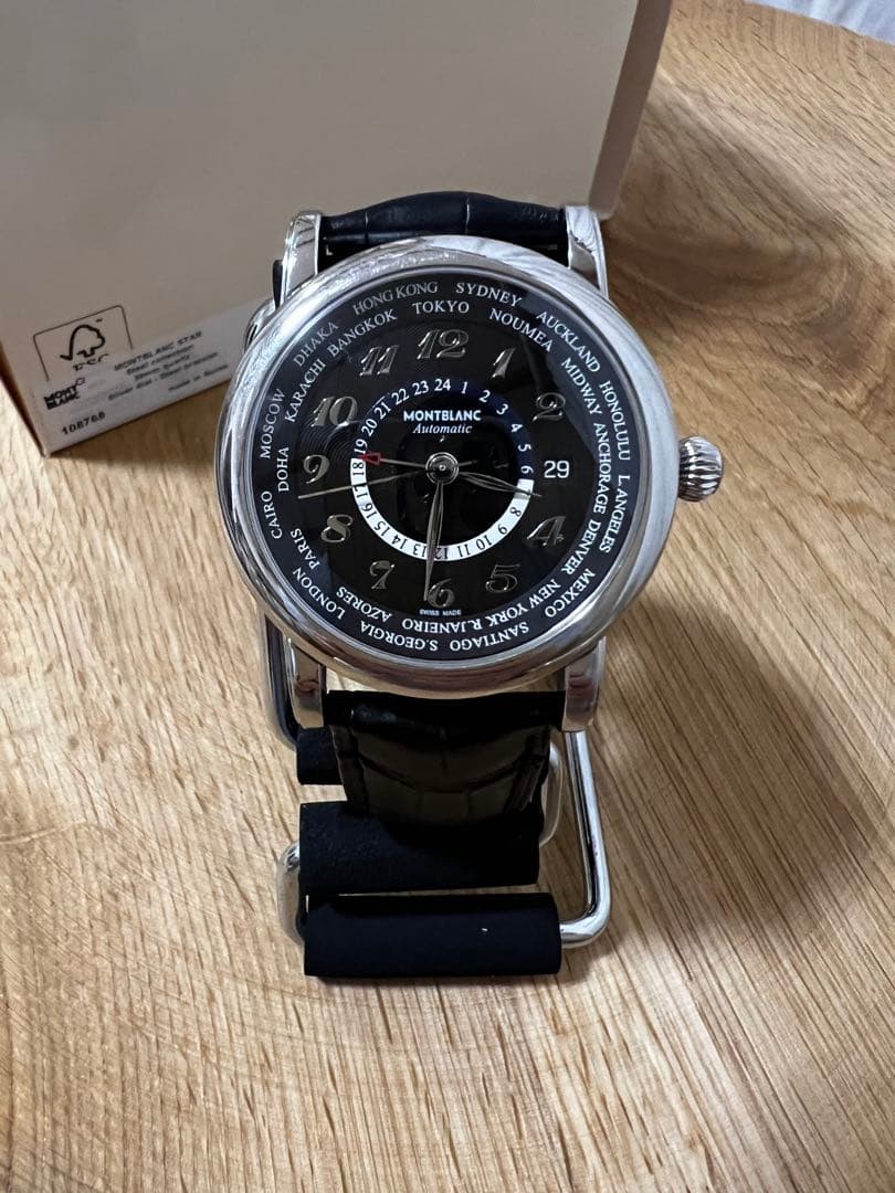 MONTBLANC STAR 自動巻き 腕時計スターワールドタイム ＧＭＴ