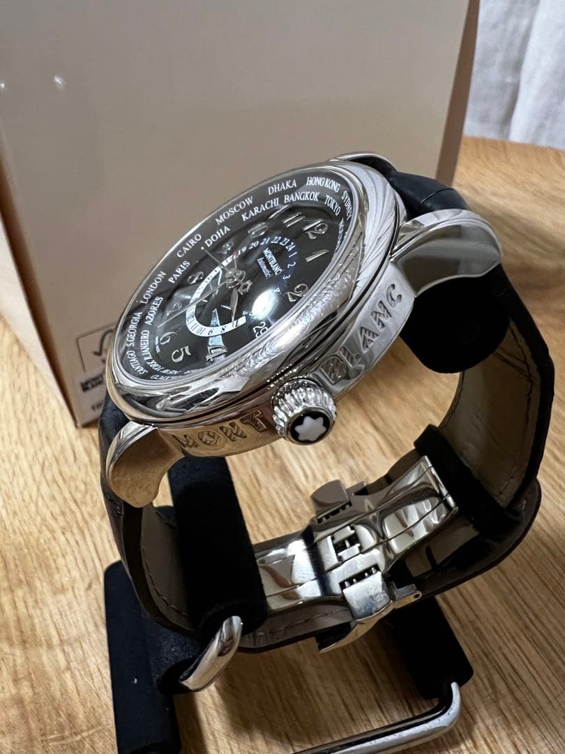 MONTBLANC STAR 自動巻き 腕時計スターワールドタイム ＧＭＴ