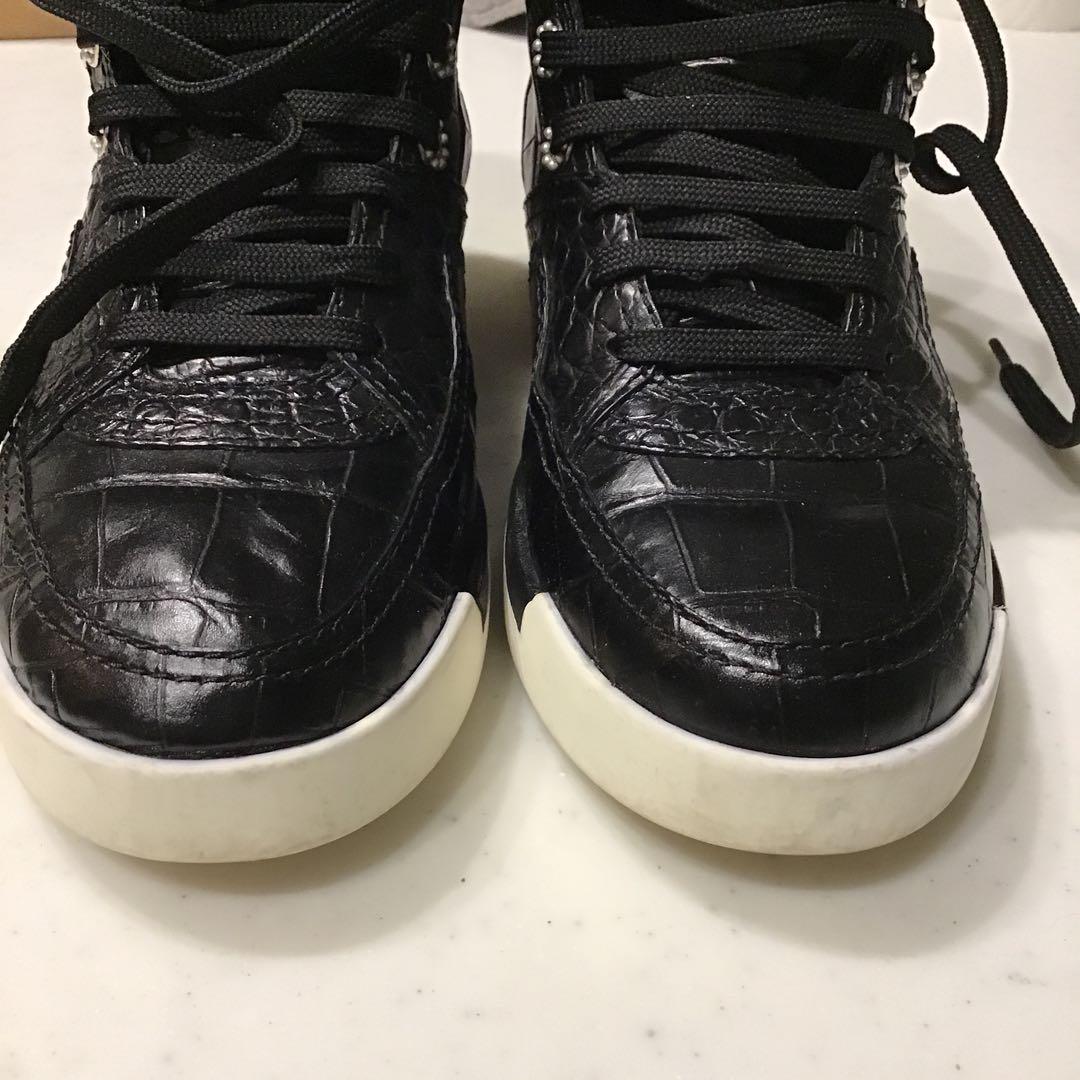 CHANEL クロコダイル風 ハイカットスニーカー サイズ38