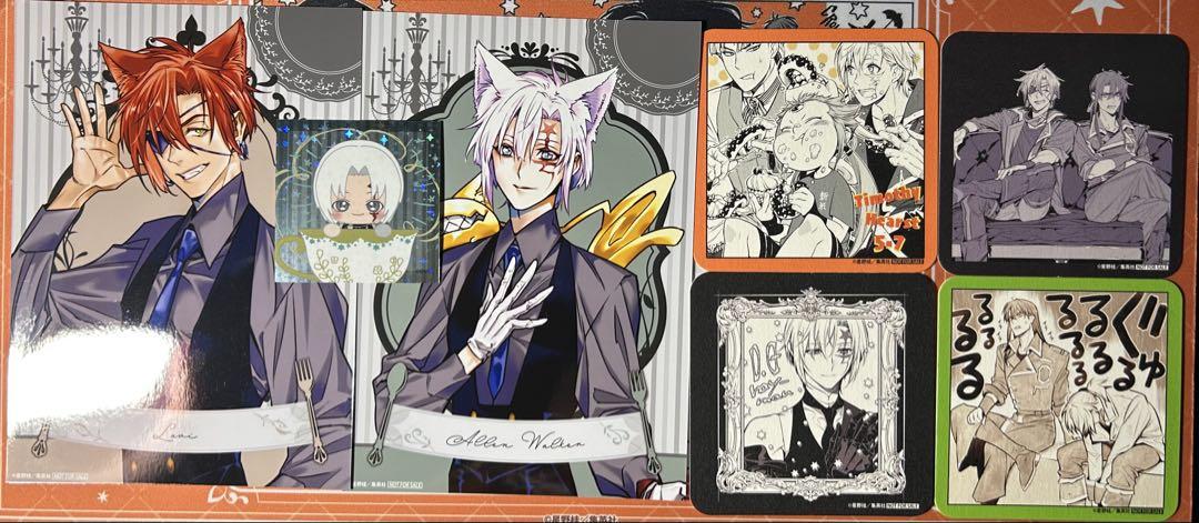 D.Gray-man Theキャラカフェ ブロマイド コースター ミニカード D.Gray-man Theキャラカフェ コースター ブロマイド シール