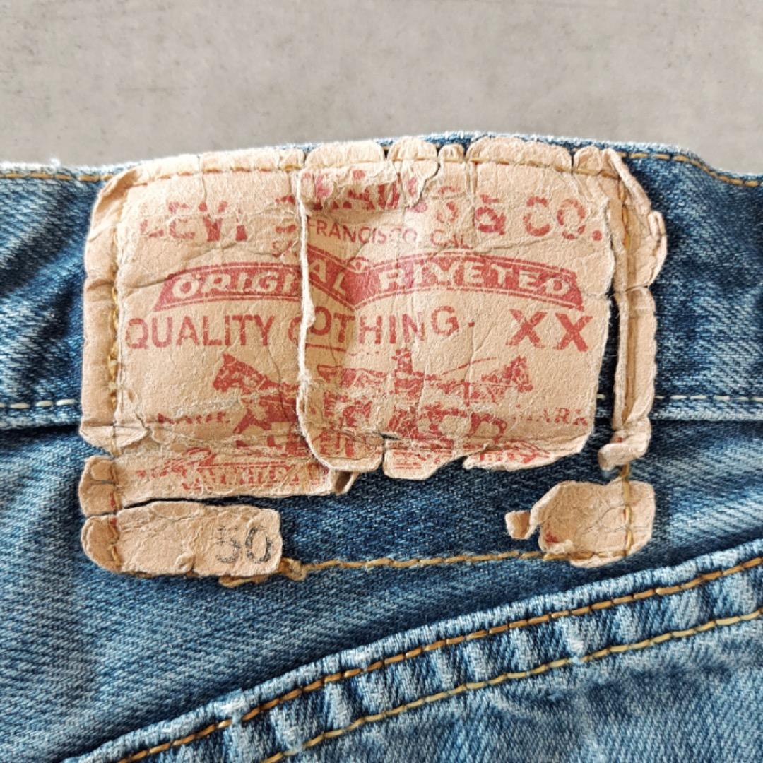 リーバイス501 Levis W33 ブルーデニム 青 00s 古着 15995
