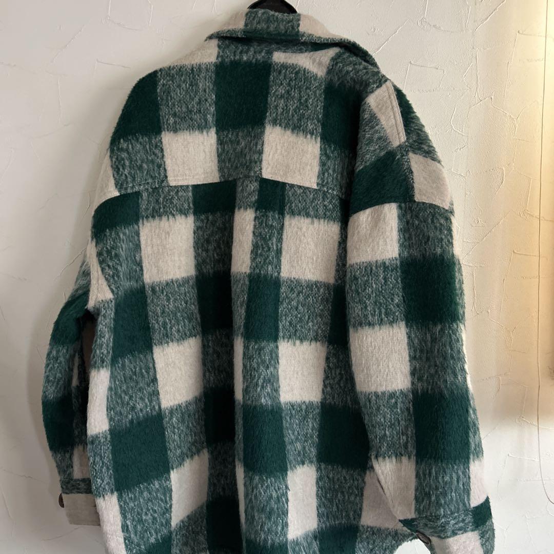 Ungrid シャギーチェックビッグシャツ　コート　ジャケット　アウター Ungridシャギーチェックビッグシャツ ジャケット・アウター