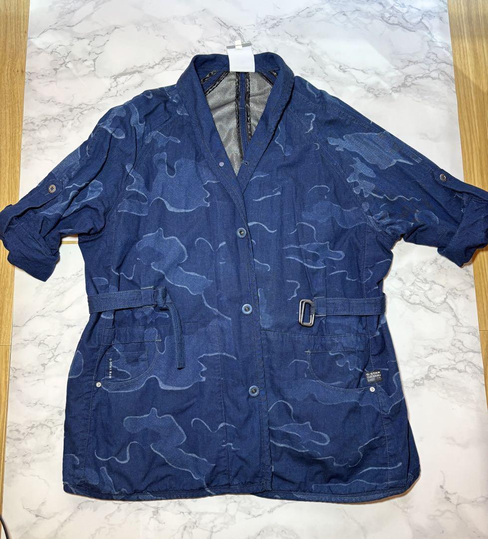 G-STAR RAW ネイビー迷彩ショートジャケットXS