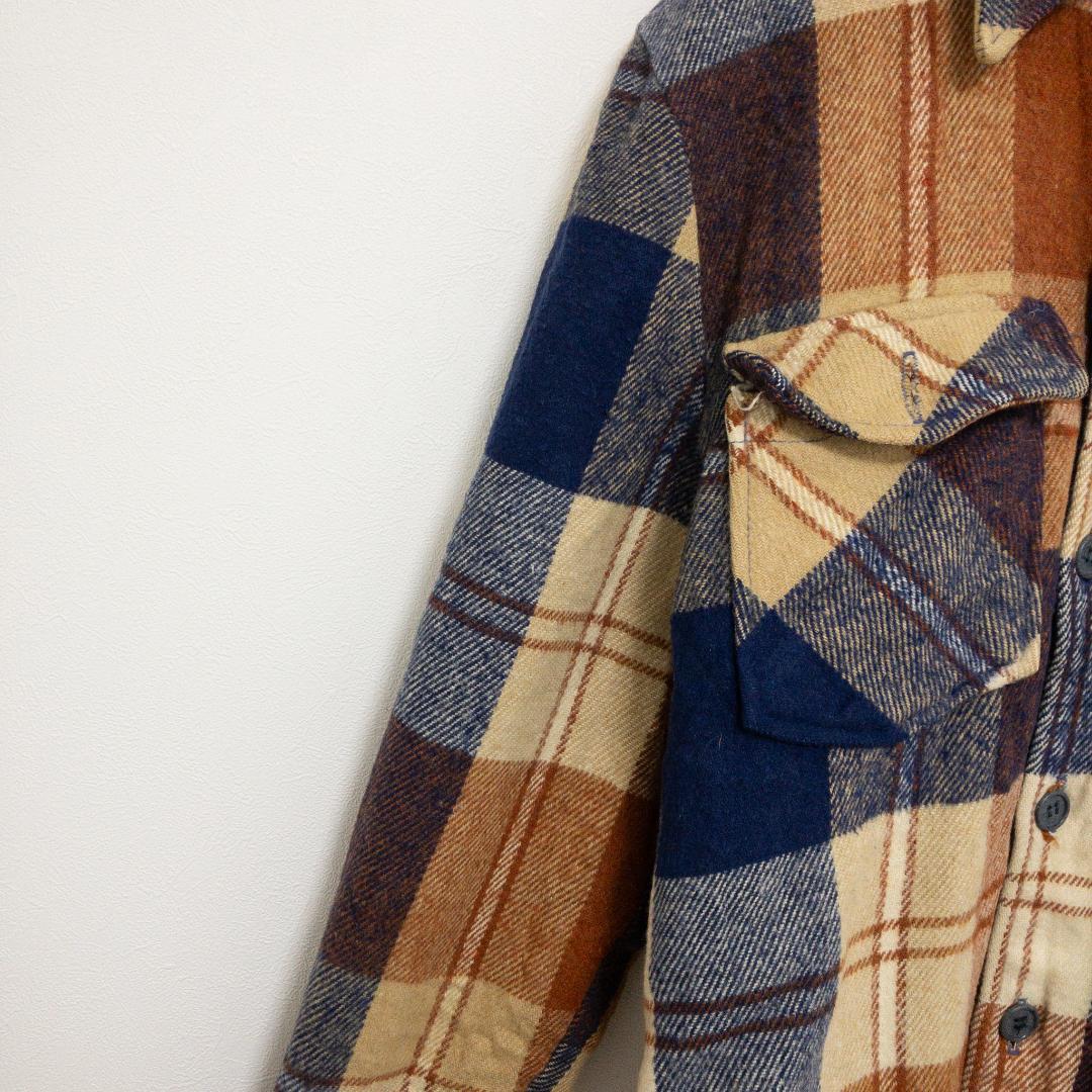 【JCPenny】70～80’ｓブロックチェックCPOジャケット B-3271