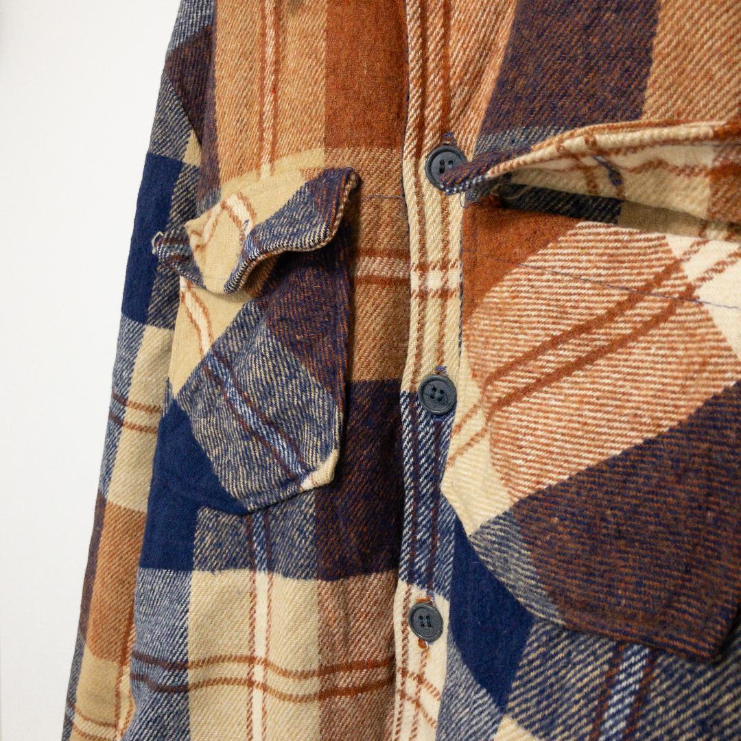 【JCPenny】70～80’ｓブロックチェックCPOジャケット B-3271