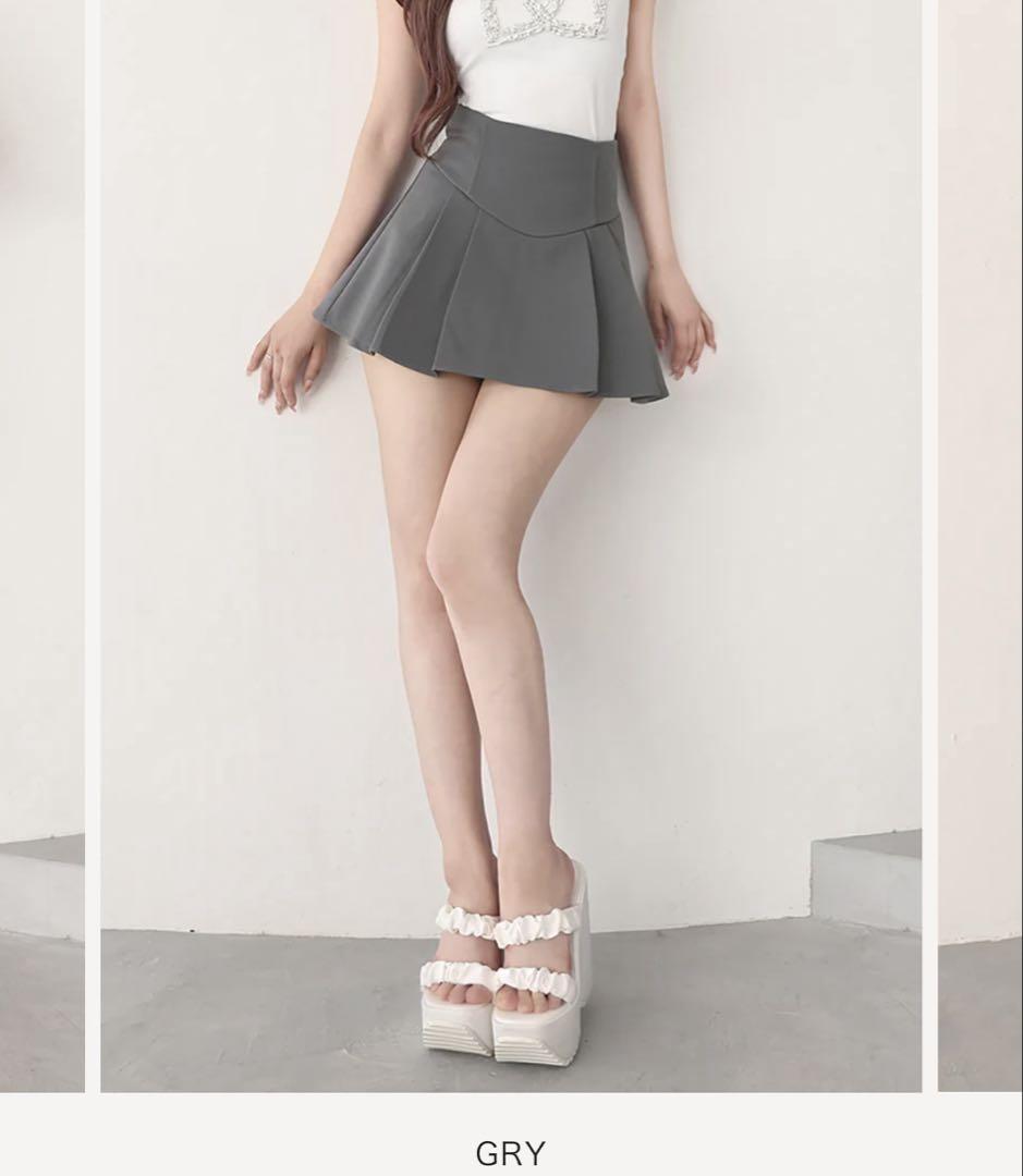 Darich ダーリッチ　美シルエットミニスカート　GRY フリー新品