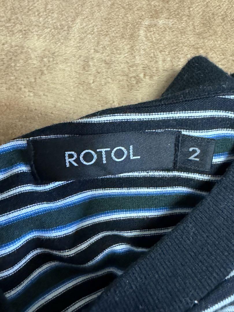 トップス ROTOL / TWIST L/S TEE - BORDER