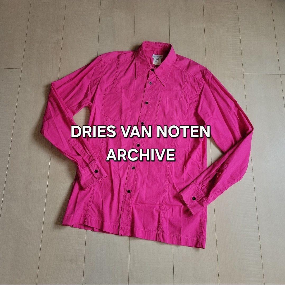 90s DRIES VAN NOTEN ライカ アーカイブ シャツ 切替L DRIES VAN NOTEN