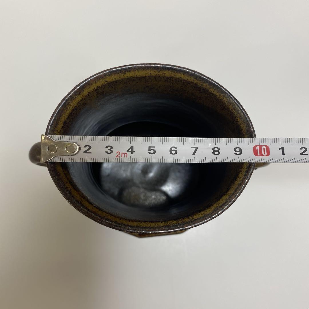 古瀬戸 花入れ 花瓶 鼎窯 加藤春鼎 1点 瀬戸焼 北欧雑貨 レトロ
