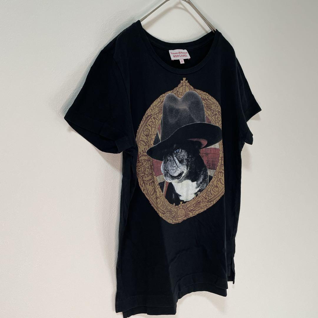 ヴィヴィアンウエストウッド tシャツ ミニラ ブルドック 黒 M 犬