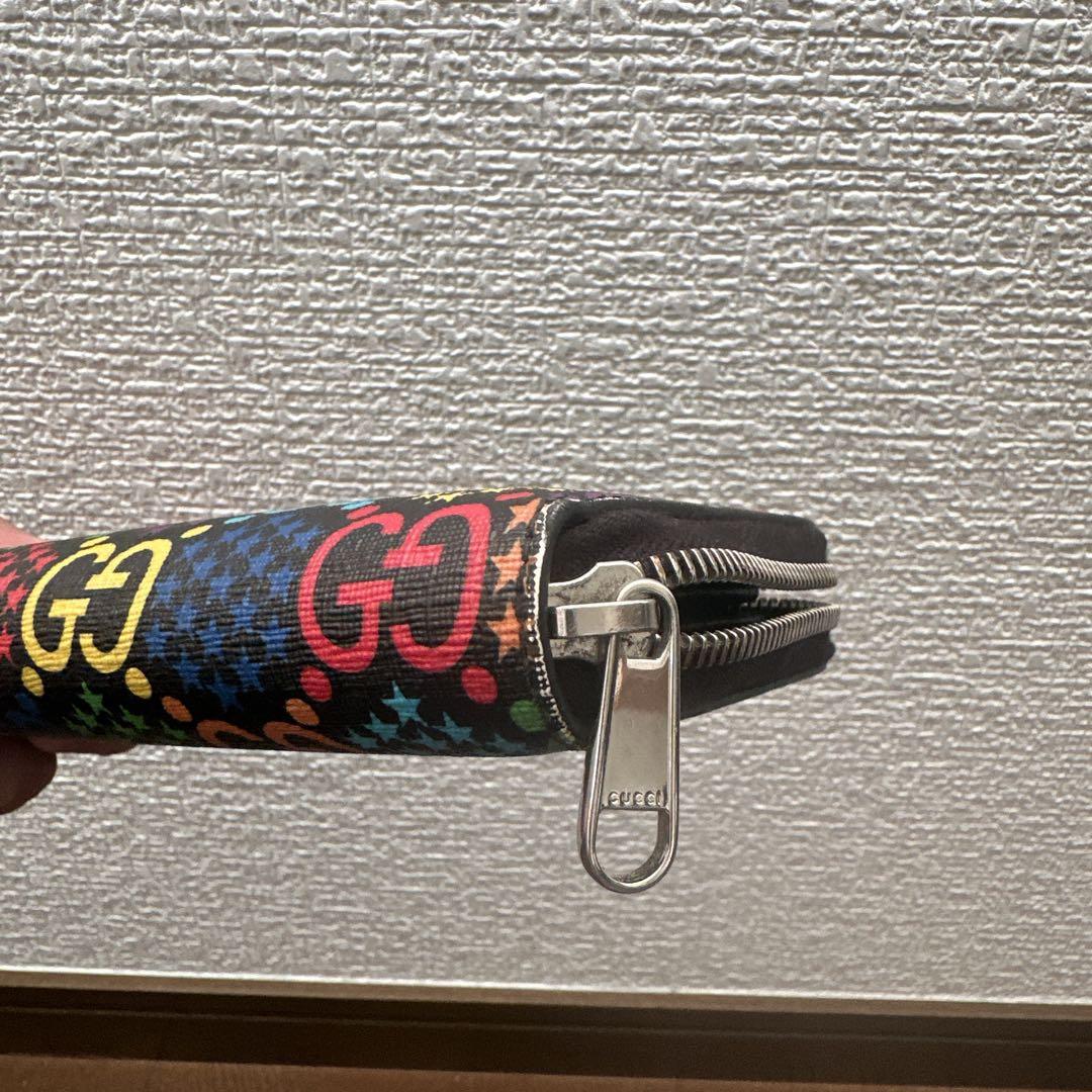 GUCCI サイケデリック　カラフルGGロゴ 長財布
