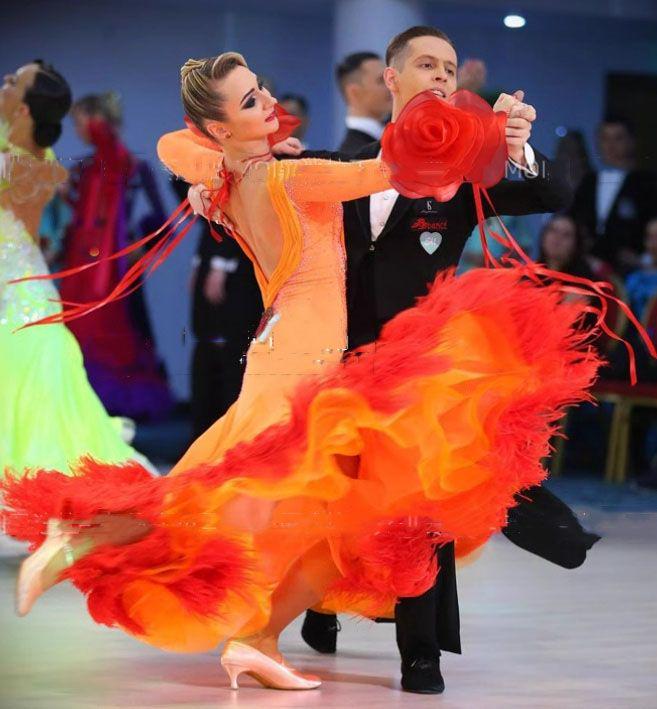 RK フリルフロート 花 社交ダンス モダンダンス オーダーメイド