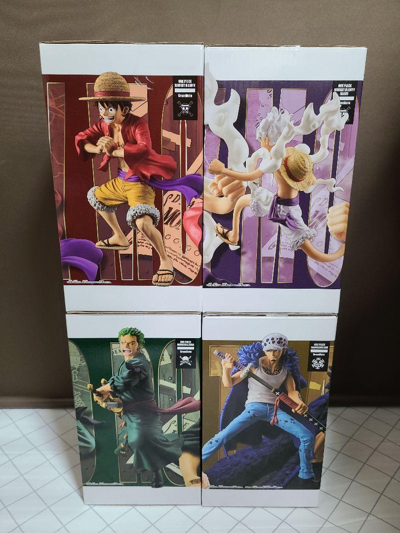 ONE PIECE フィギュア Grandista ルフィ ニカ ロー ゾロ ワンピース フィギュアGrandista ゾロ・ルフィ・ニカ・ロー