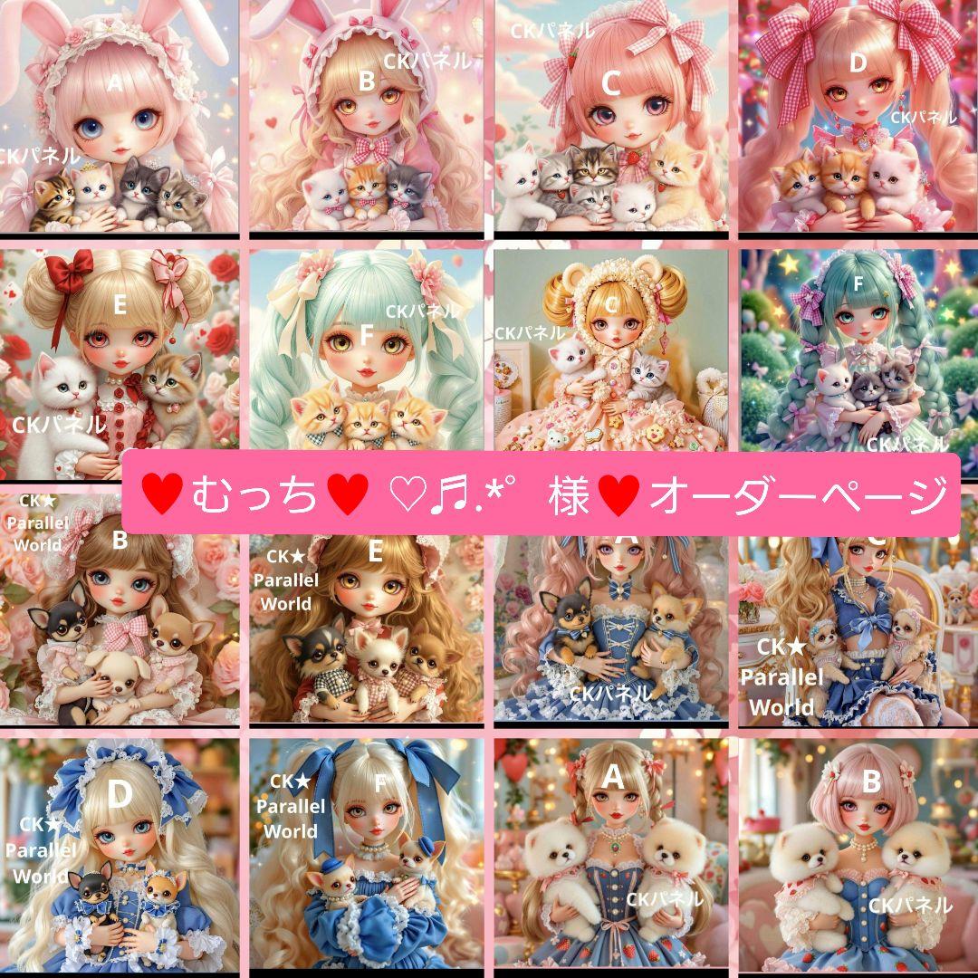 ♥むっち♥ ♡♬.*゜様♥️オーダーページ　フラットポーチ両面パネル