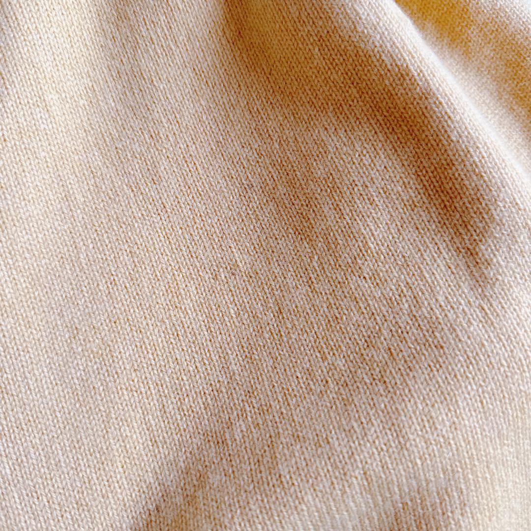 美品✨フォクシー 8万 カシミヤ100%セーター ドラジェ イエロー 38