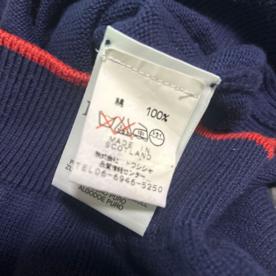 希少★ 90s 白タグ Burberrys オールドバーバリー コットンニット